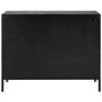 5_Uttermost Inverness 40"W Dark Ebony Wood 2-Door Gold Cabinet more views