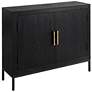 Uttermost Inverness 40"W Dark Ebony Wood 2-Door Gold Cabinet in scene