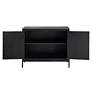 Uttermost Inverness 40"W Dark Ebony Wood 2-Door Gold Cabinet in scene