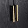 Uttermost Inverness 40"W Dark Ebony Wood 2-Door Gold Cabinet in scene