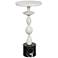 Uttermost Inverse 11" Wide White Marble Round Drink Table