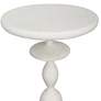 Uttermost Inverse 11" Wide White Marble Round Drink Table