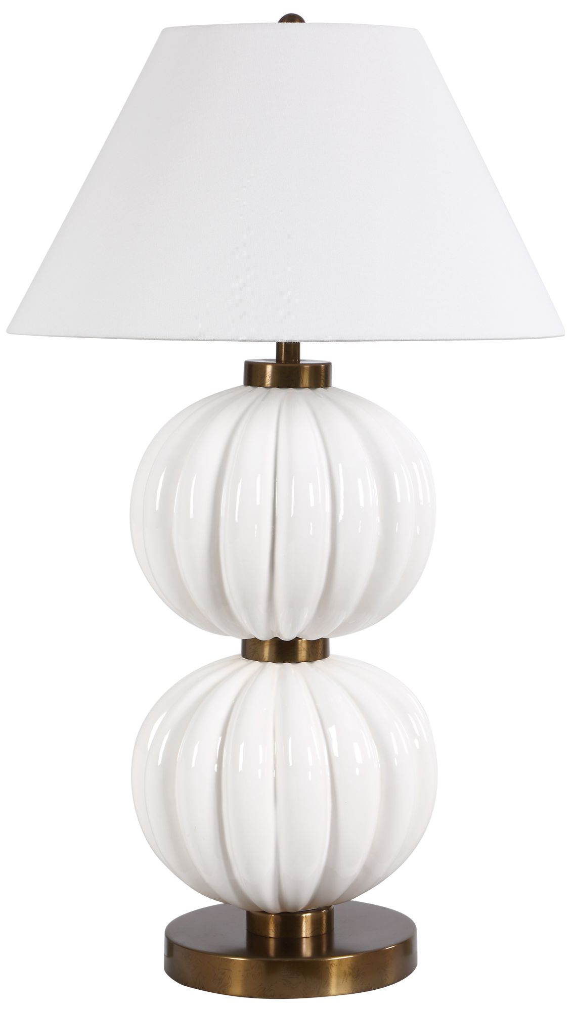 Image 4 Uttermost Irena 38 1/2" White Ceramic Table Lamp more views