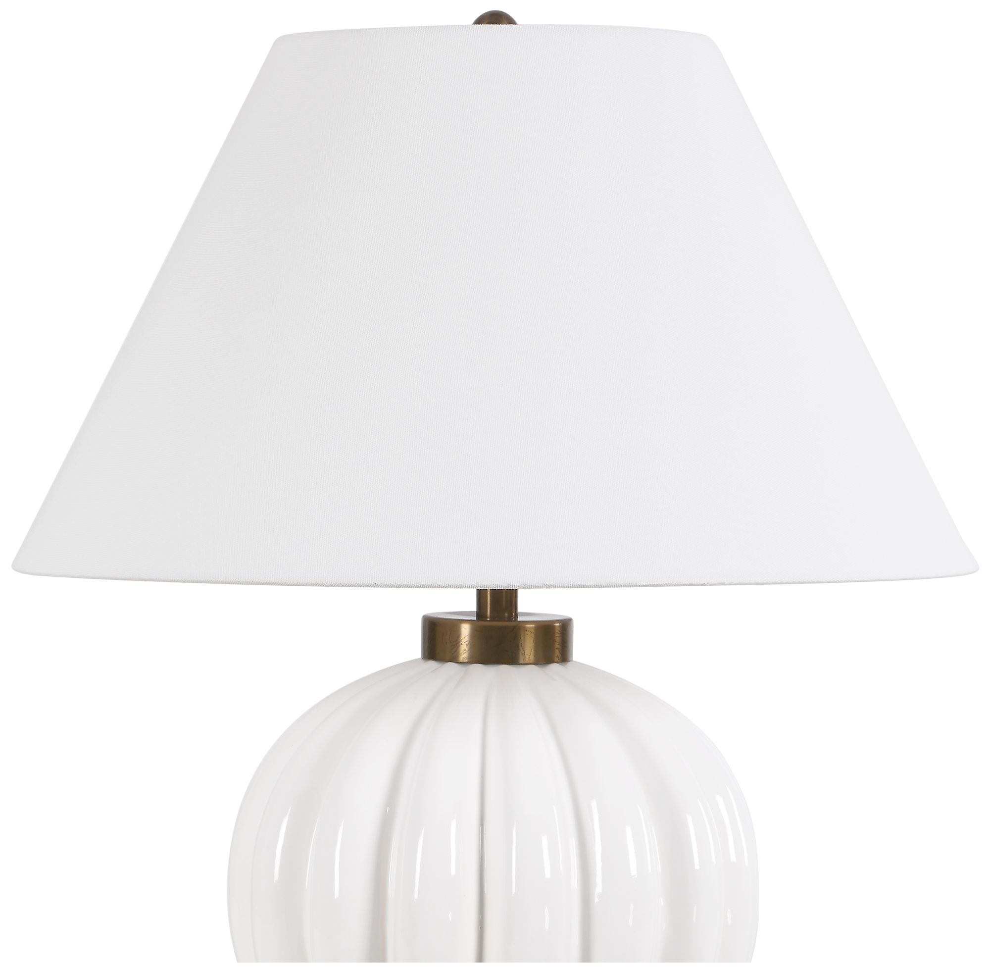 Image 6 Uttermost Irena 38 1/2" White Ceramic Table Lamp more views