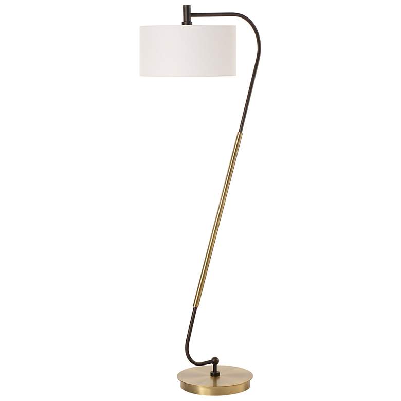 Image 5 Uttermost Irwin 64 1/4" High Plated Antique Brass Arched Floor Lamp more views
