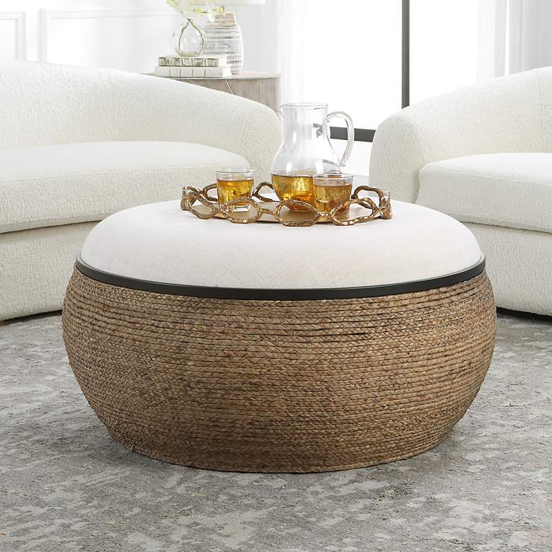 Image 1 Uttermost Island Large 36.25" W x 17.75" H Ottoman
