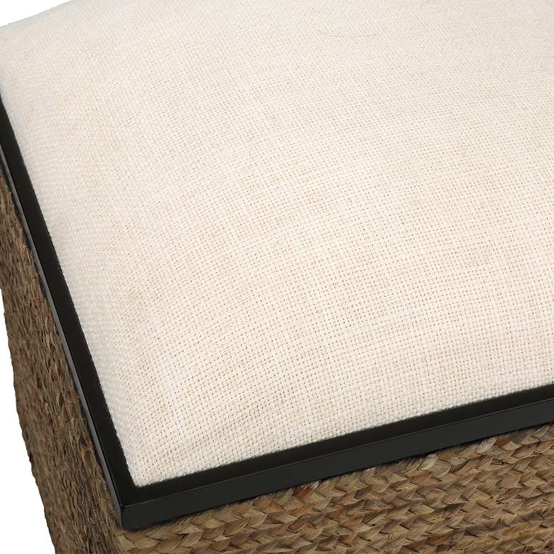 Image 7 Uttermost Island Light Beige Square Storage Accent Stool more views