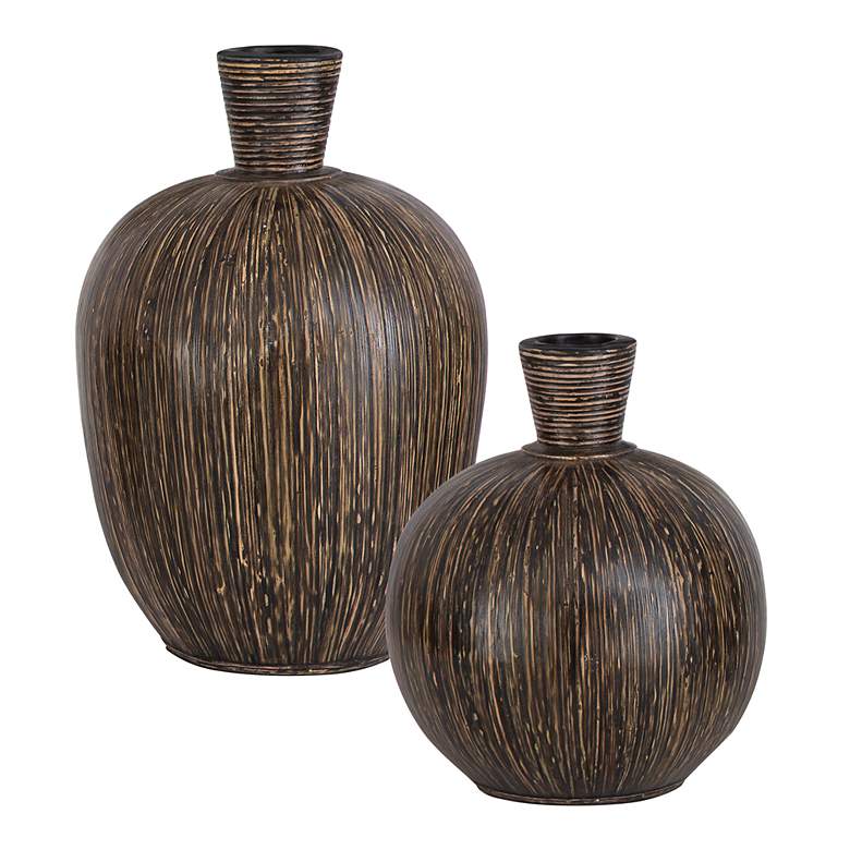 Image 2 Uttermost Islander 2-Piece Terracotta Vase Set