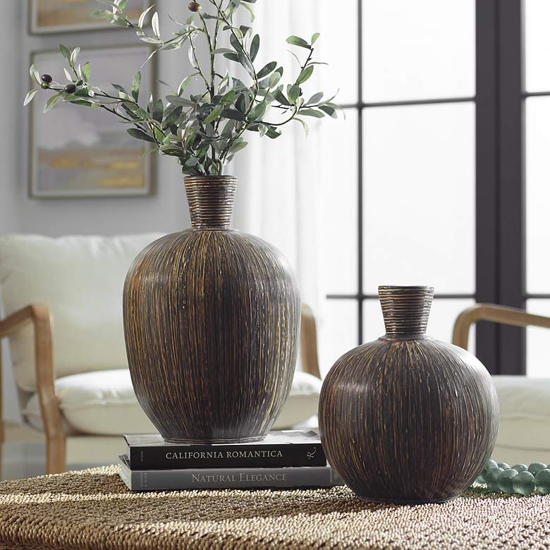 Image 1 Uttermost Islander 2-Piece Terracotta Vase Set