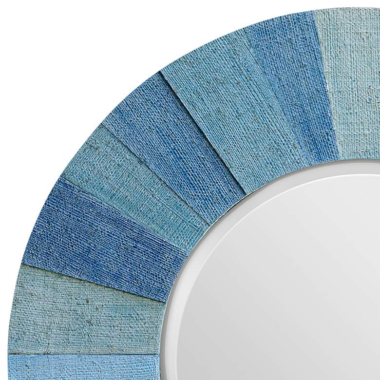 Image 4 Uttermost Isle Seagrass and Blue 42 inch Round Mirror more views