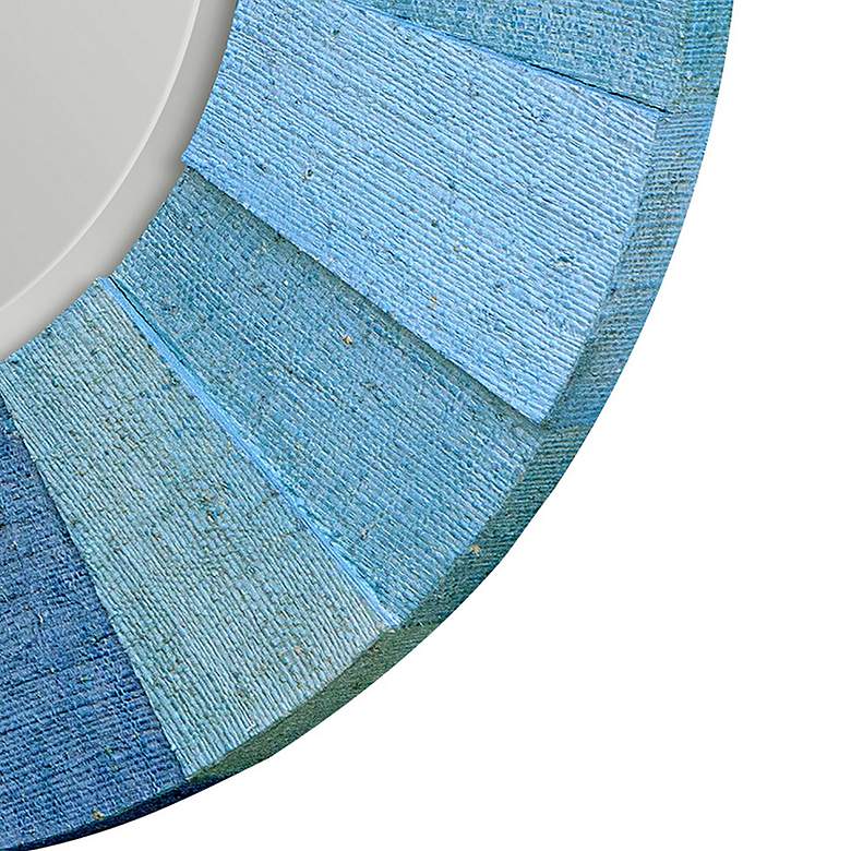 Image 5 Uttermost Isle Seagrass and Blue 42 inch Round Mirror more views