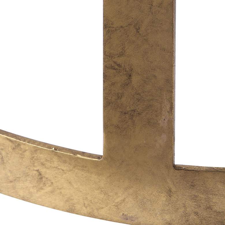Image 7 Uttermost Ivanna 26" High Half-Round Modern Gold Counter Stool more views