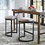 3_Uttermost Ivanna 26" Off-White Linen Counter Stool more views