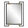 Uttermost Ivey Black 32 1/2" x 42" Rectangular Wall Mirror
