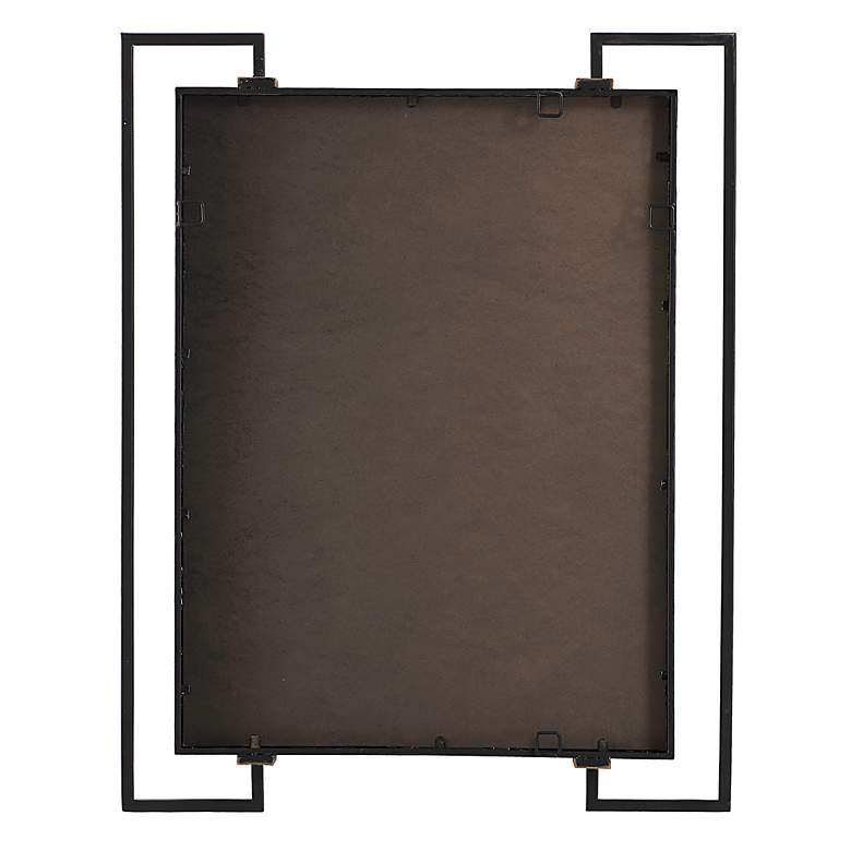 Image 6 Uttermost Ivey Black 32 1/2" x 42" Rectangular Wall Mirror more views