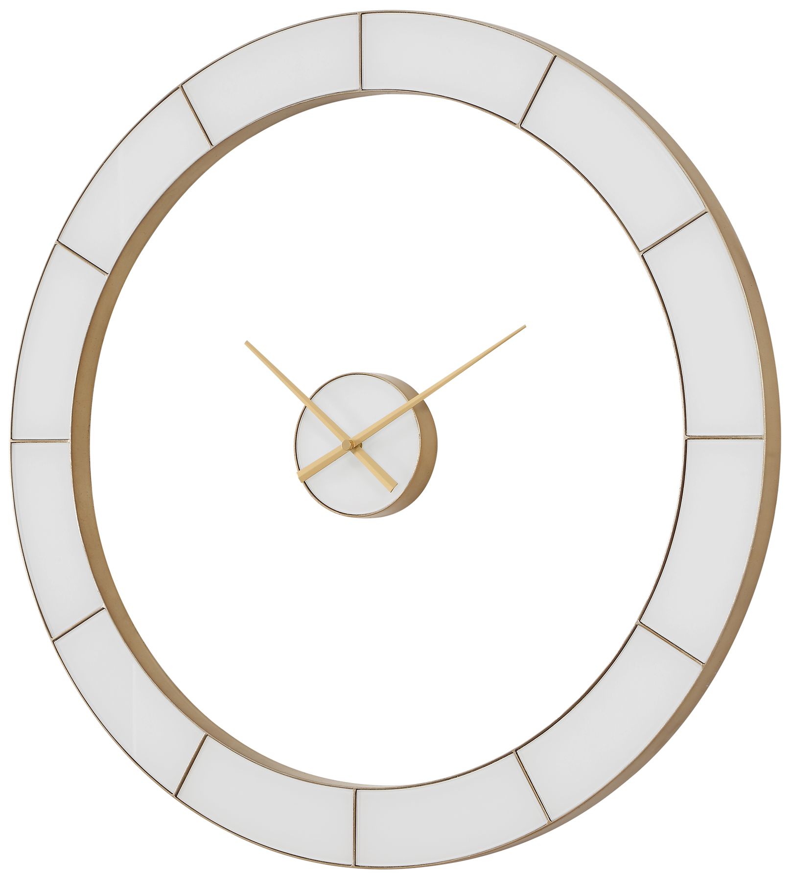 Image 4 Uttermost Ivory Halo 35 3/8" Wall Clock more views