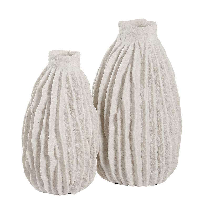 Image 2 Uttermost Ivory Ridge Set of 2 Vases
