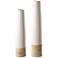 Uttermost Ivory Sands 23" High White Ceramic Vases Set of 2