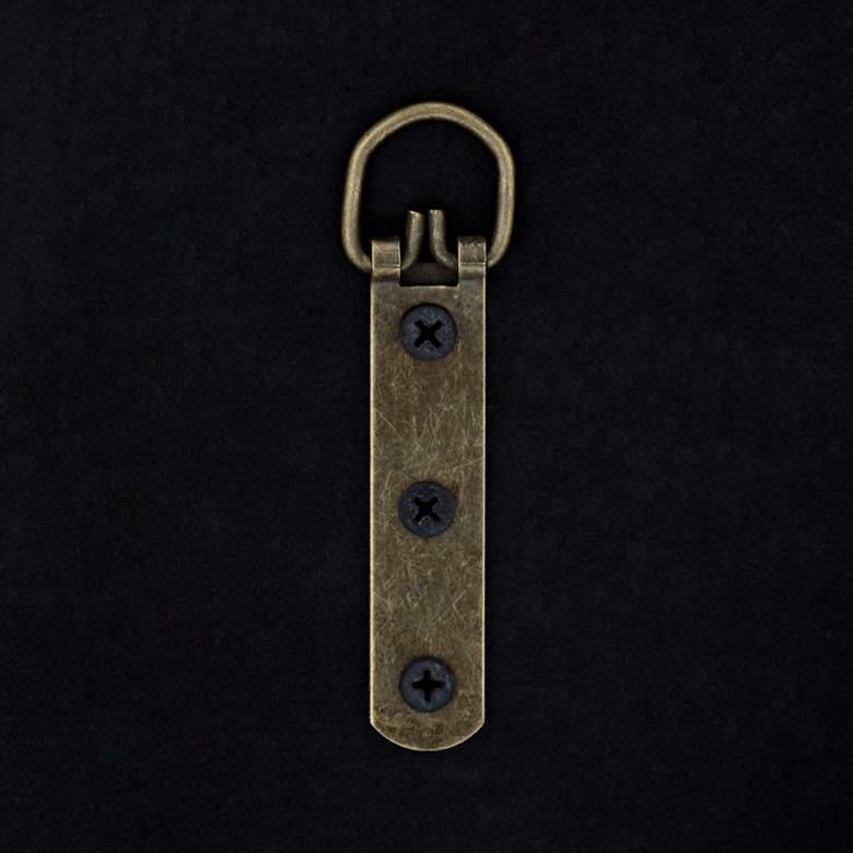 Image 4 Uttermost Iyengar 35" Geometric Antique Gold Round Wall Mirror more views