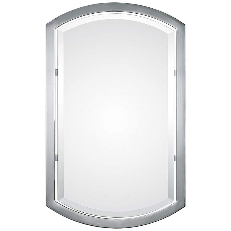 Image 1 Uttermost Jacklyn Polished Chrome 23" x 37" Wall Mirror