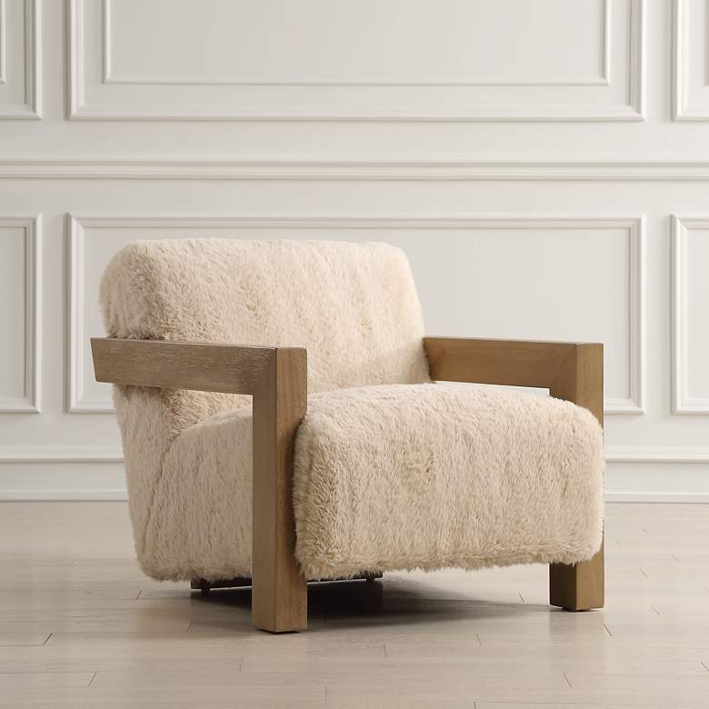 Image 1 Uttermost Jackson Ceruse Fabric Accent Chair