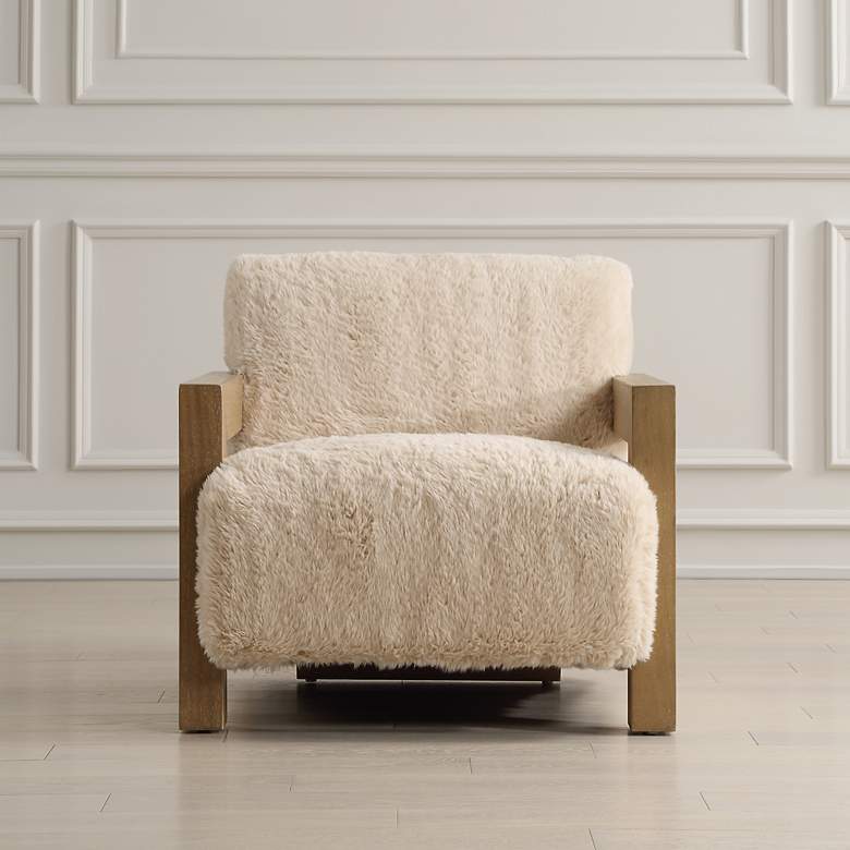 Image 3 Uttermost Jackson Ceruse Fabric Accent Chair more views