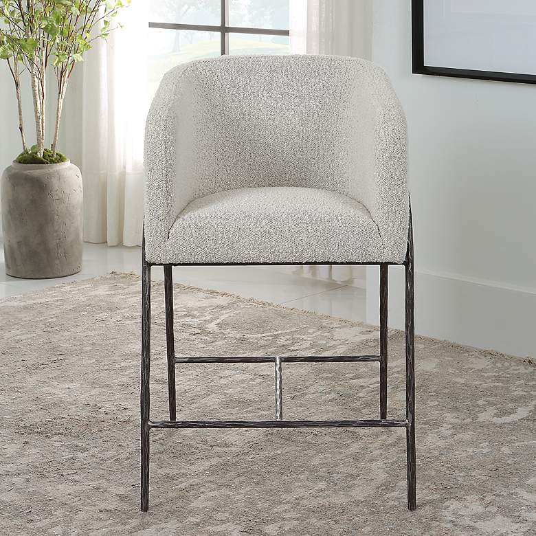 Image 3 Uttermost Jacobsen Gray 27" Counter Stool more views
