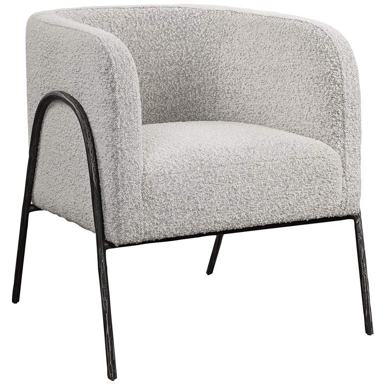 Image 3 Uttermost Jacobsen Ivory and Warm Gray Accent Chair