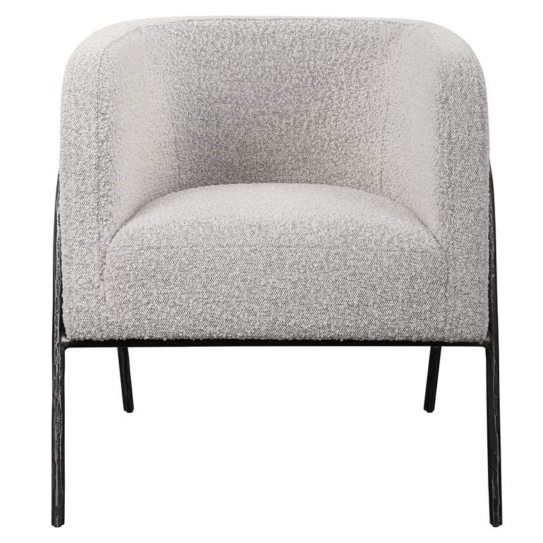 Image 5 Uttermost Jacobsen Ivory and Warm Gray Accent Chair more views
