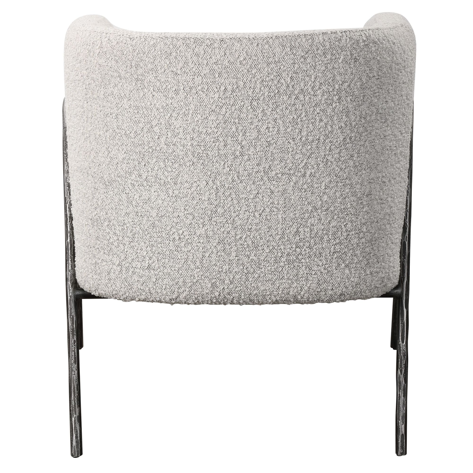 Uttermost Jacobsen Ivory and Warm Gray Accent Chair in scene