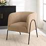 1_Uttermost Jacobsen Latte Shearling Barrel Accent Chair
