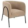 3_Uttermost Jacobsen Latte Shearling Barrel Accent Chair more views