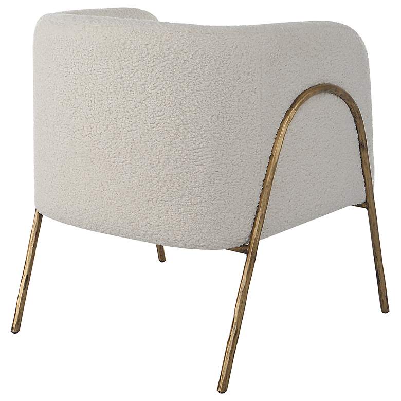 Image 5 Uttermost Jacobsen Natural Shearling Accent Chair more views