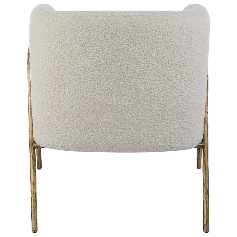 Image 6 Uttermost Jacobsen Natural Shearling Accent Chair more views