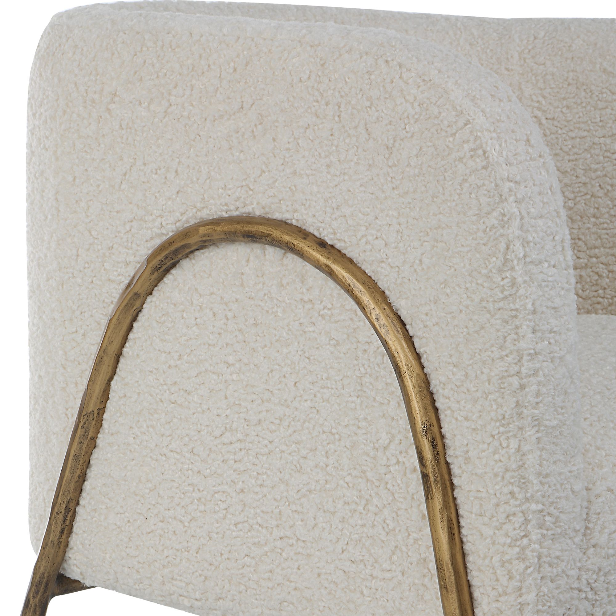Uttermost Jacobsen Natural Shearling Accent Chair