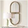 3_Uttermost Jacques Gold 22" x 47 1/2" Wall Mirror more views