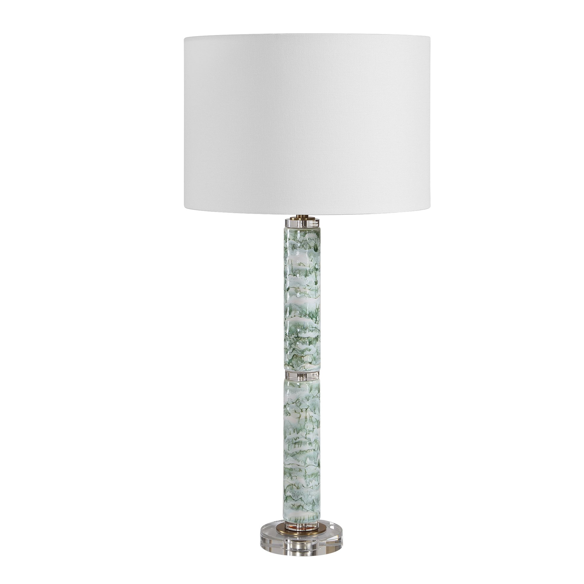 Image 4 Uttermost Jameis 31" Blue Green Ceramic Table Lamp more views