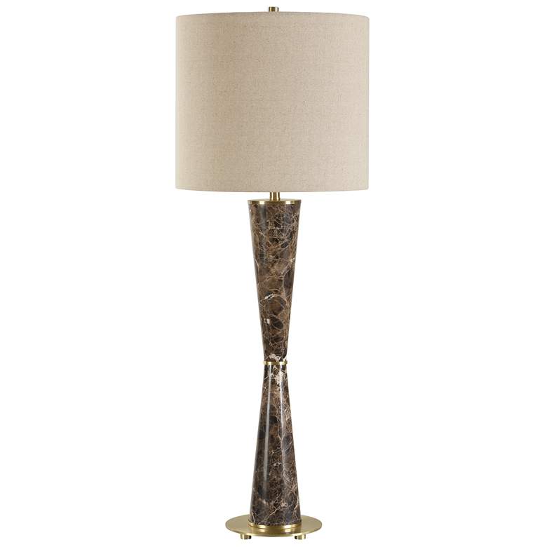 Image 3 Uttermost Jameson 38 1/2" Brown Marble Table Lamp more views
