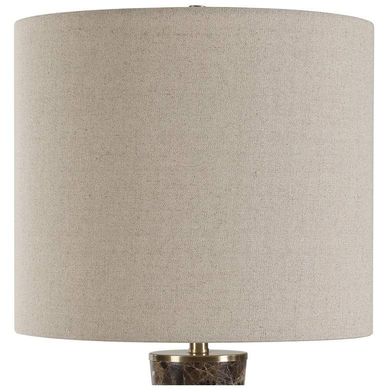 Image 4 Uttermost Jameson 38 1/2" Brown Marble Table Lamp more views