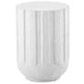 2_Uttermost Jane 22" H White GRC Outdoor Accent Table