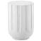 Uttermost Jane 22" H White GRC Outdoor Accent Table