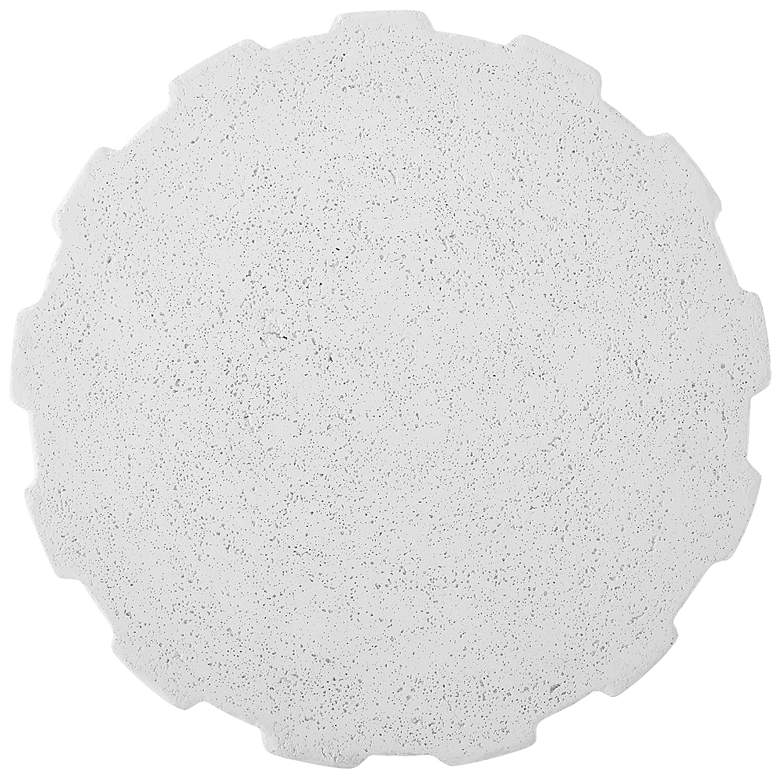 Image 3 Uttermost Jane 22" H White GRC Outdoor Accent Table more views