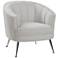 Uttermost Janie 31" Wide Light Gray Fabric Modern Accent Chair