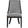 Uttermost Janis 27" Wide Barrel Back Gray Fabric Accent Chair