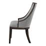 4_Uttermost Janis 27" Wide Barrel Back Gray Fabric Accent Chair more views