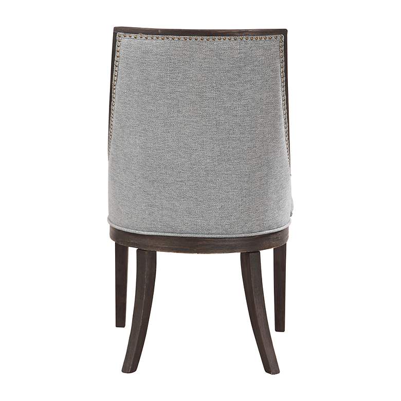 Image 5 Uttermost Janis 27" Wide Barrel Back Gray Fabric Accent Chair more views