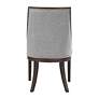 5_Uttermost Janis 27" Wide Barrel Back Gray Fabric Accent Chair more views