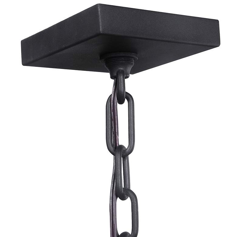 Image 7 Uttermost Jarsdel 4 1/2" Sanded Black and Brass Mini Pendant Light more views