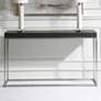 1_Uttermost Jase 54" Wide Brushed Nickel Console Table