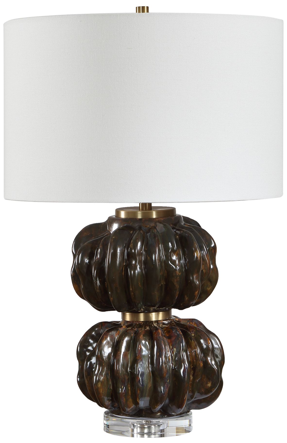Image 4 Uttermost Jaudon 24 1/2"  Stacked Ceramic Table Lamp more views